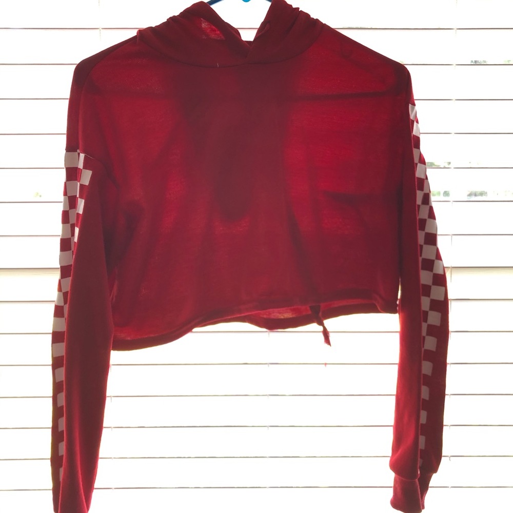 Again red checkered jacket.